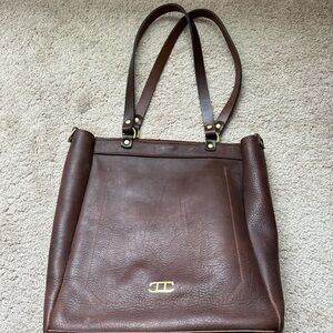 Brown Leather Tote Bag